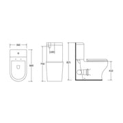 Bella Skew Pan Wall Faced Toilet Suite - Acqua Bathrooms