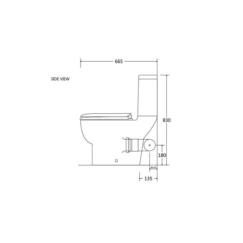 Bella Skew Pan Wall Faced Toilet Suite - Acqua Bathrooms