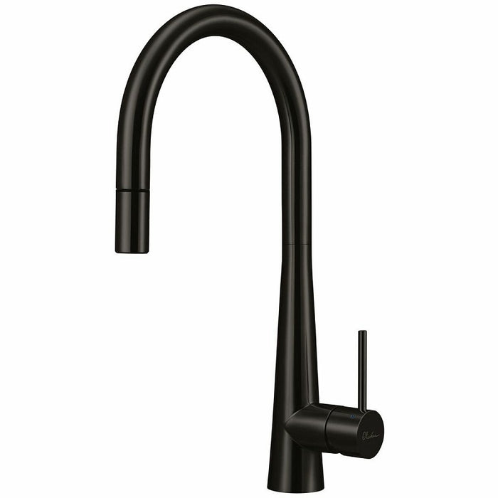 Oliveri | Essente Stainless Steel Goose Neck Pull Out Mixer - Acqua Bathrooms