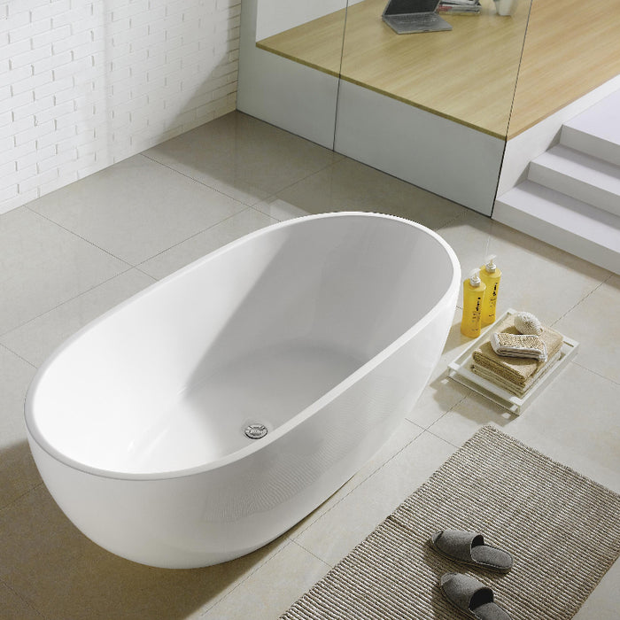 Olivia 1530 Oval Freestanding Bath Tub - Acqua Bathrooms