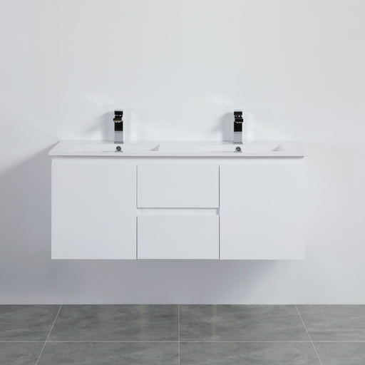 PVC 1200mm Double Wall Hung Vanity - Acqua Bathrooms