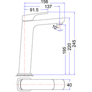 Eden Tall Basin Mixer - Acqua Bathrooms