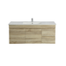 Berge 1200 White Oak Wall Hung Vanity - Acqua Bathrooms