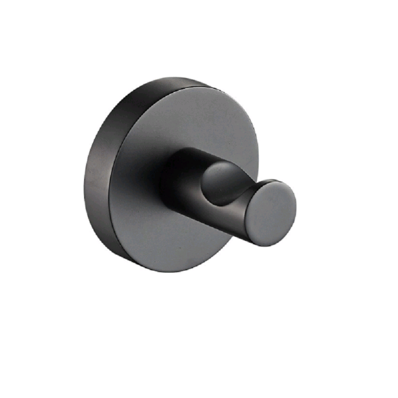 Cesena Black Single Robe Hook - Acqua Bathrooms
