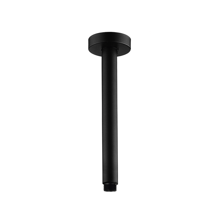 Round 450 mm Black Shower Arm - Acqua Bathrooms