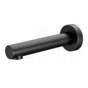 180 mm Cesena Black Round Bath Spout - Acqua Bathrooms