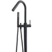 Black Round Freestanding Multifunction Bath Spout - Acqua Bathrooms