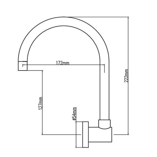 Cremona Bath Spout - Acqua Bathrooms