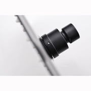 Messina 250 mm Matte Black Slim Shower Head - Acqua Bathrooms