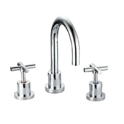 Cremona Crossed Basin Tap Set - Acqua Bathrooms