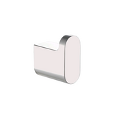 Flores Chrome Single Robe Hook - Acqua Bathrooms