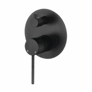 Star Mini Black Wall Diverter - Acqua Bathrooms
