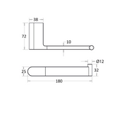 Flores Chrome Toilet Roll Holder - Acqua Bathrooms