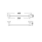Cesena Chrome Towel Bar - Acqua Bathrooms
