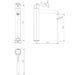 Ikon Hali Gun Metal Tall Basin Mixer - Acqua Bathrooms