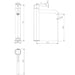 Ikon Hali Brushed Nickel Tall Basin Mixer - Acqua Bathrooms
